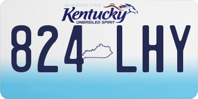 KY license plate 824LHY