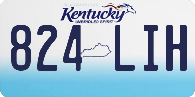 KY license plate 824LIH