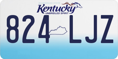 KY license plate 824LJZ