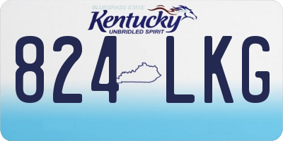 KY license plate 824LKG