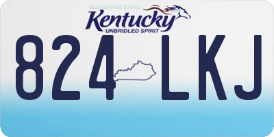 KY license plate 824LKJ