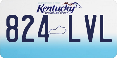 KY license plate 824LVL