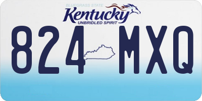KY license plate 824MXQ