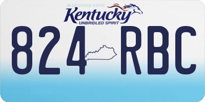 KY license plate 824RBC