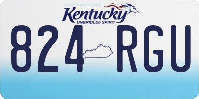 KY license plate 824RGU