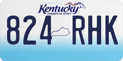KY license plate 824RHK