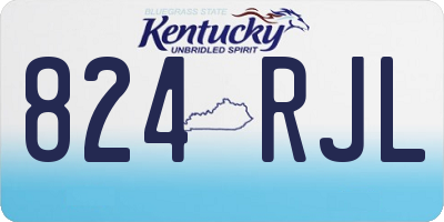 KY license plate 824RJL