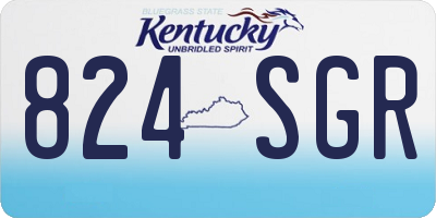 KY license plate 824SGR