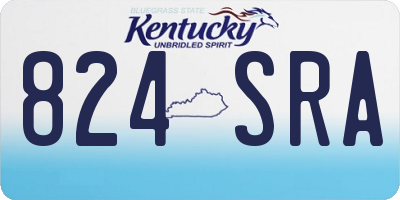 KY license plate 824SRA