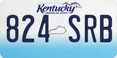 KY license plate 824SRB