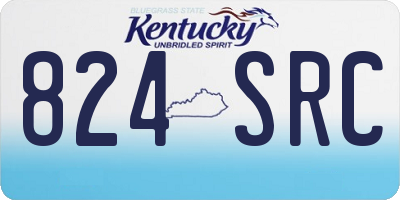 KY license plate 824SRC