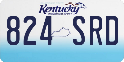 KY license plate 824SRD