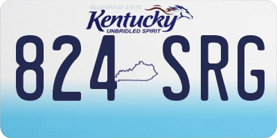 KY license plate 824SRG