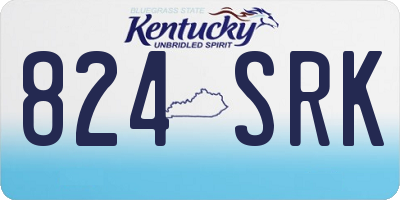 KY license plate 824SRK