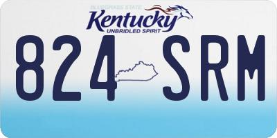 KY license plate 824SRM
