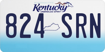 KY license plate 824SRN