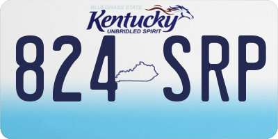 KY license plate 824SRP