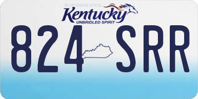 KY license plate 824SRR