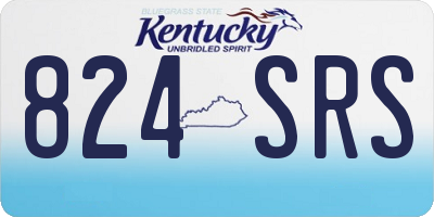 KY license plate 824SRS