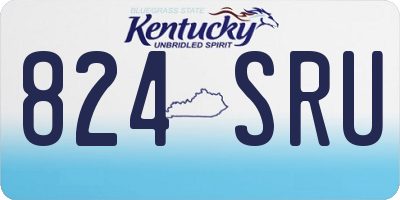 KY license plate 824SRU