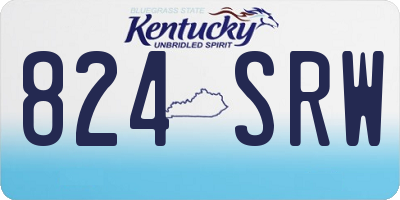 KY license plate 824SRW