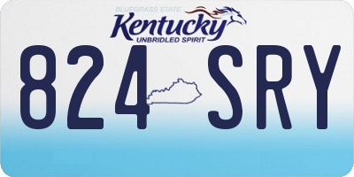 KY license plate 824SRY