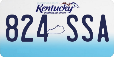 KY license plate 824SSA