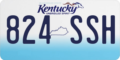 KY license plate 824SSH