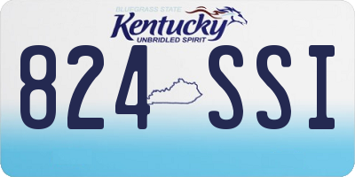 KY license plate 824SSI