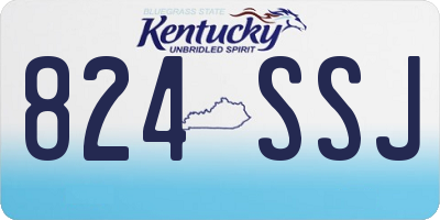 KY license plate 824SSJ