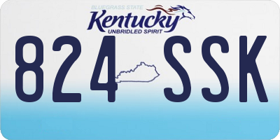 KY license plate 824SSK