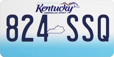 KY license plate 824SSQ