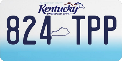 KY license plate 824TPP
