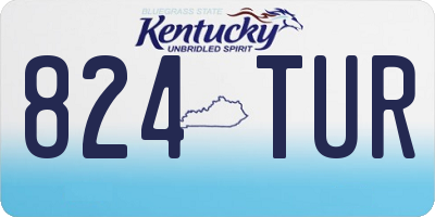 KY license plate 824TUR