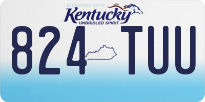KY license plate 824TUU