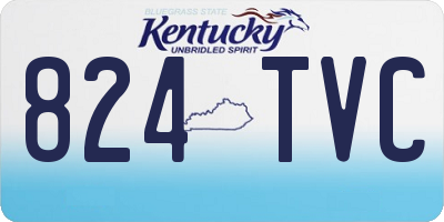 KY license plate 824TVC