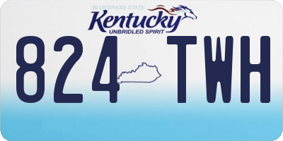 KY license plate 824TWH