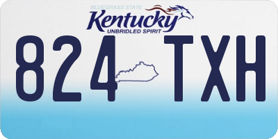 KY license plate 824TXH