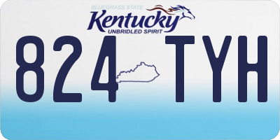 KY license plate 824TYH