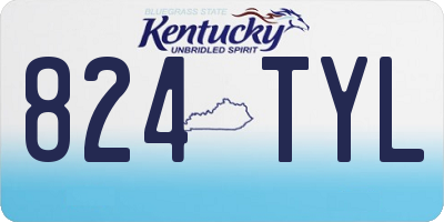 KY license plate 824TYL