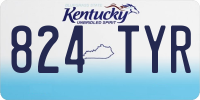 KY license plate 824TYR