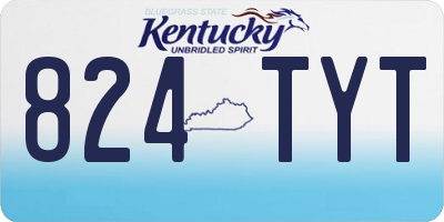 KY license plate 824TYT