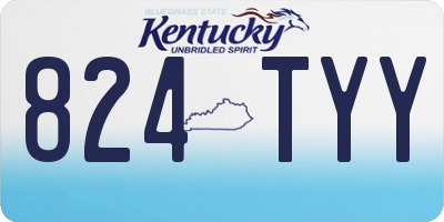 KY license plate 824TYY