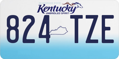KY license plate 824TZE