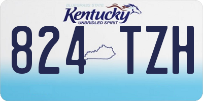 KY license plate 824TZH