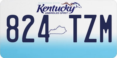 KY license plate 824TZM