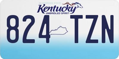 KY license plate 824TZN