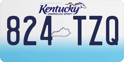 KY license plate 824TZQ