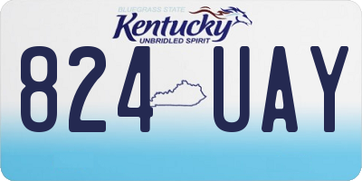 KY license plate 824UAY