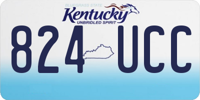 KY license plate 824UCC